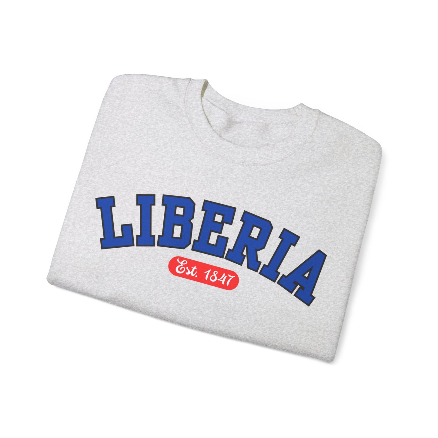 Liberia Est. 1847 - Style 03 - Unisex Heavy Blend™ Crewneck Sweatshirt