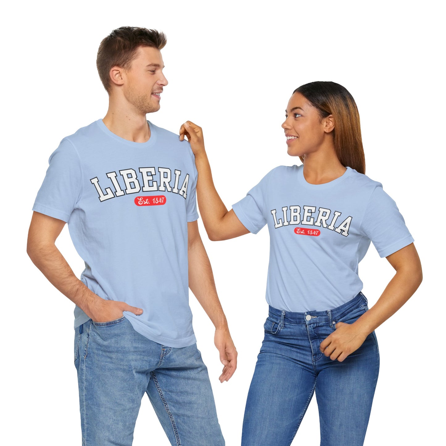 Liberia Est. 1847 - Style 02 - Unisex Jersey Short Sleeve Tee