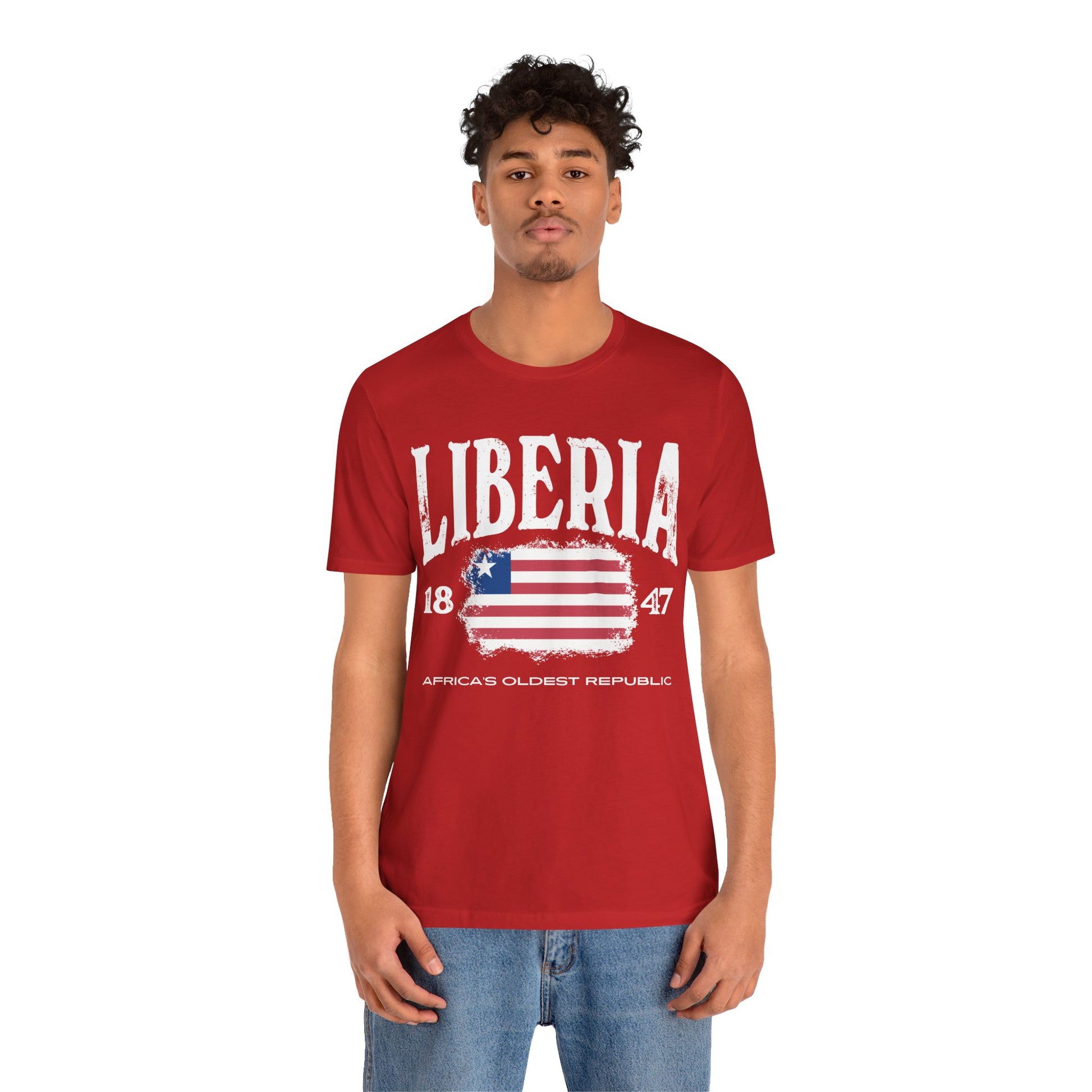 Liberia Vintage Graphic Tee - Perfect for Travel Lovers, Heritage Celebrations, Casual Wear & Unique Gifts, Unisex Short Sleeve Shirt