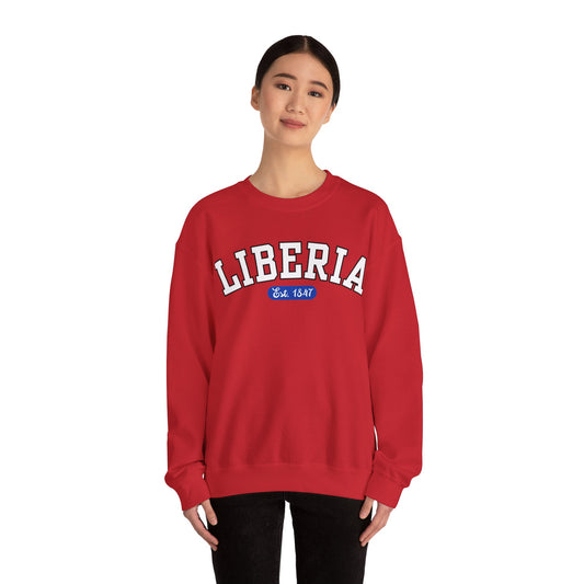 Liberia Est. 1847 - Style 01 - Unisex Heavy Blend™ Crewneck Sweatshirt