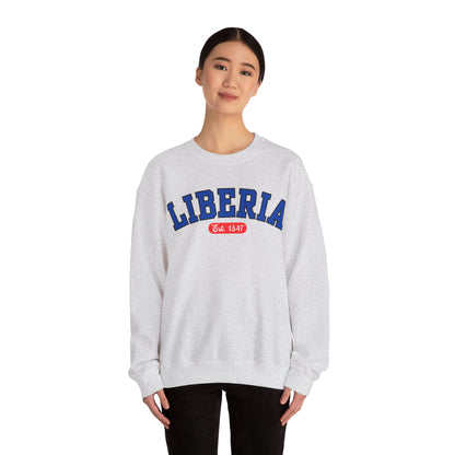 Liberia Est. 1847 - Style 03 - Unisex Heavy Blend™ Crewneck Sweatshirt