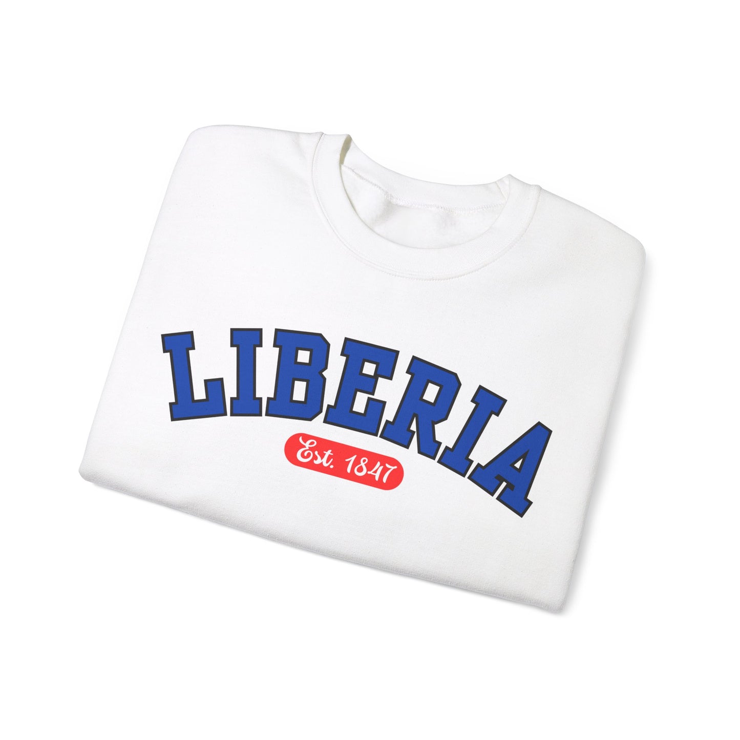 Liberia Est. 1847 - Style 03 - Unisex Heavy Blend™ Crewneck Sweatshirt