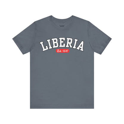 Liberia Est. 1847 - Style 02 - Unisex Jersey Short Sleeve Tee