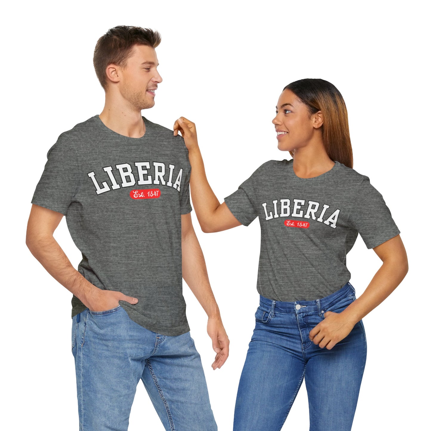 Liberia Est. 1847 - Style 02 - Unisex Jersey Short Sleeve Tee