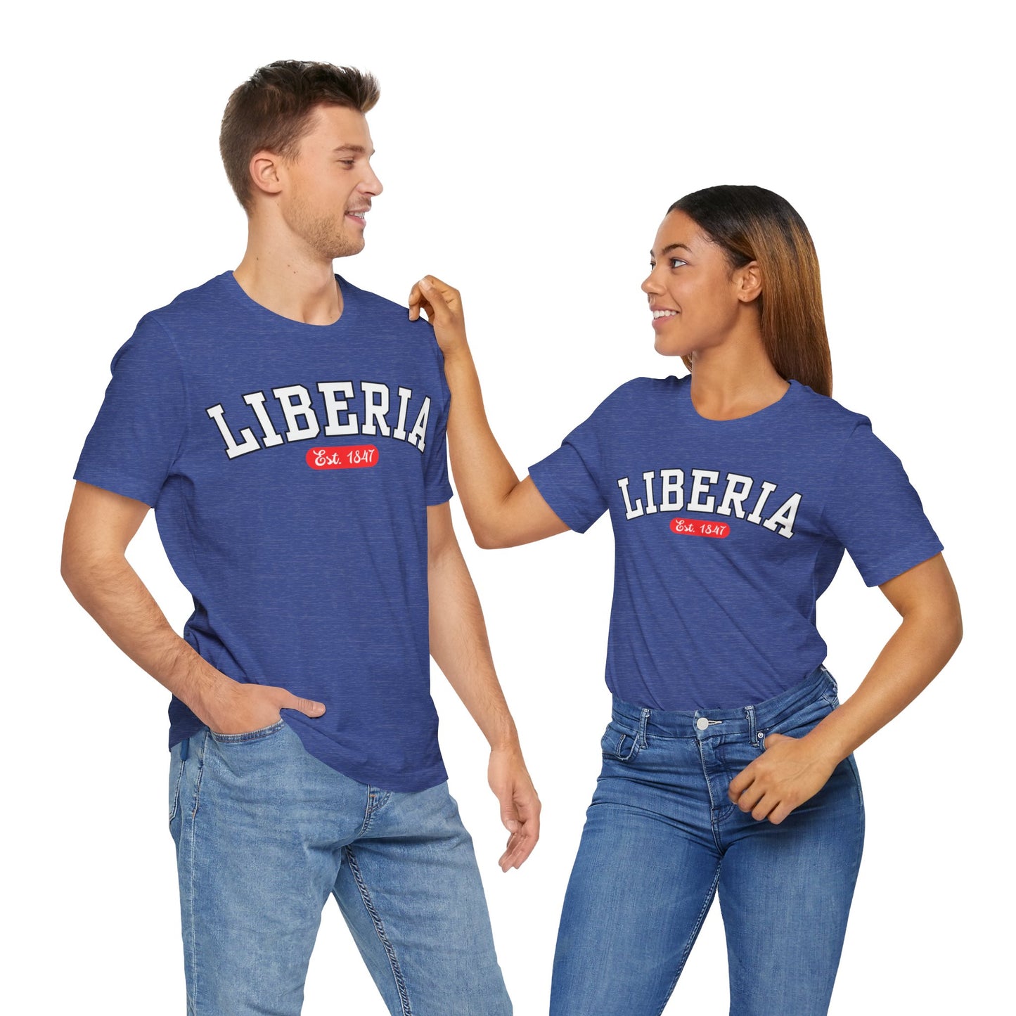 Liberia Est. 1847 - Style 02 - Unisex Jersey Short Sleeve Tee