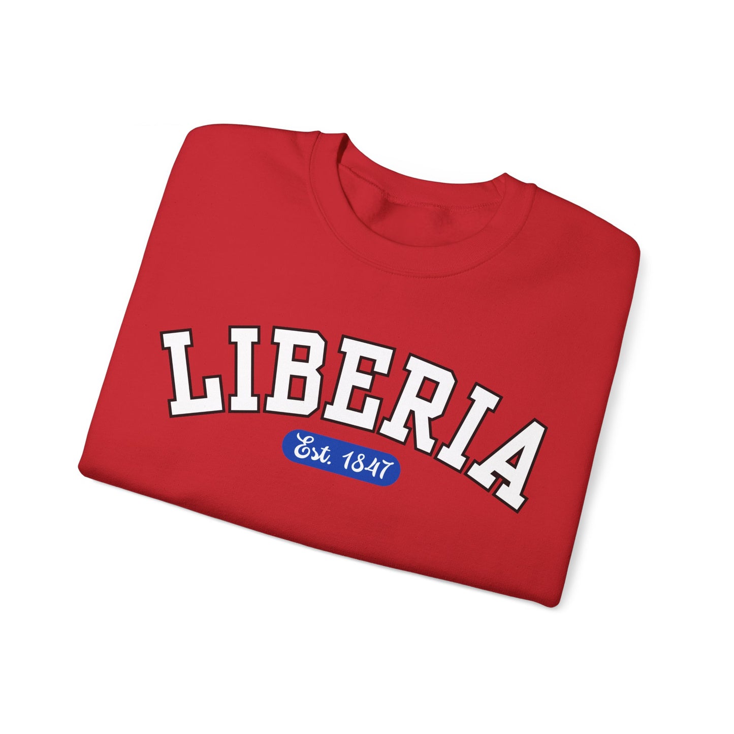 Liberia Est. 1847 - Style 01 - Unisex Heavy Blend™ Crewneck Sweatshirt