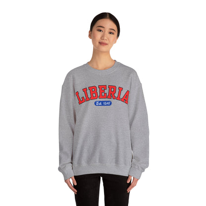 Liberia Est. 1847 - Style 04 - Unisex Heavy Blend™ Crewneck Sweatshirt