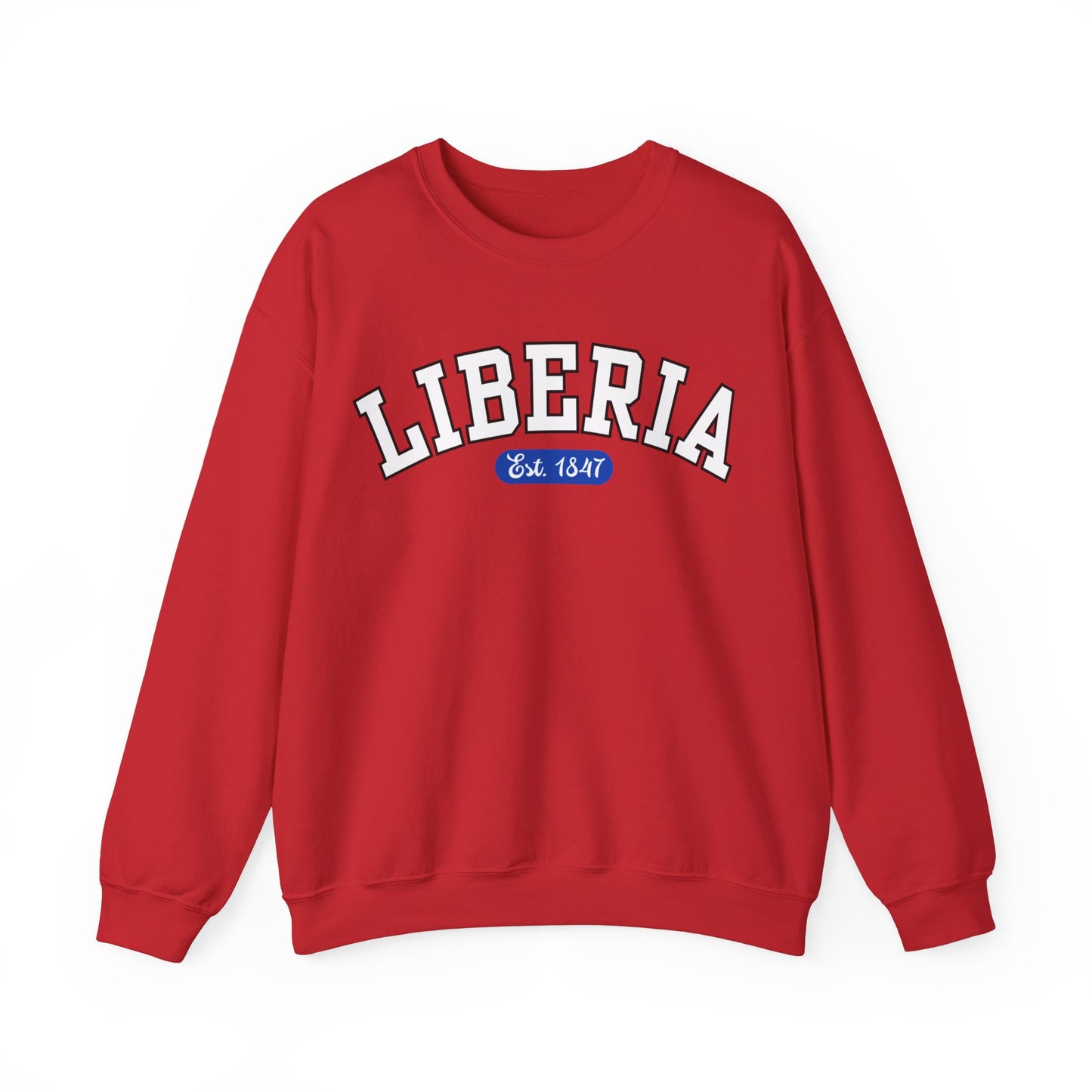 Liberia Est. 1847 - Style 01 - Unisex Heavy Blend™ Crewneck Sweatshirt