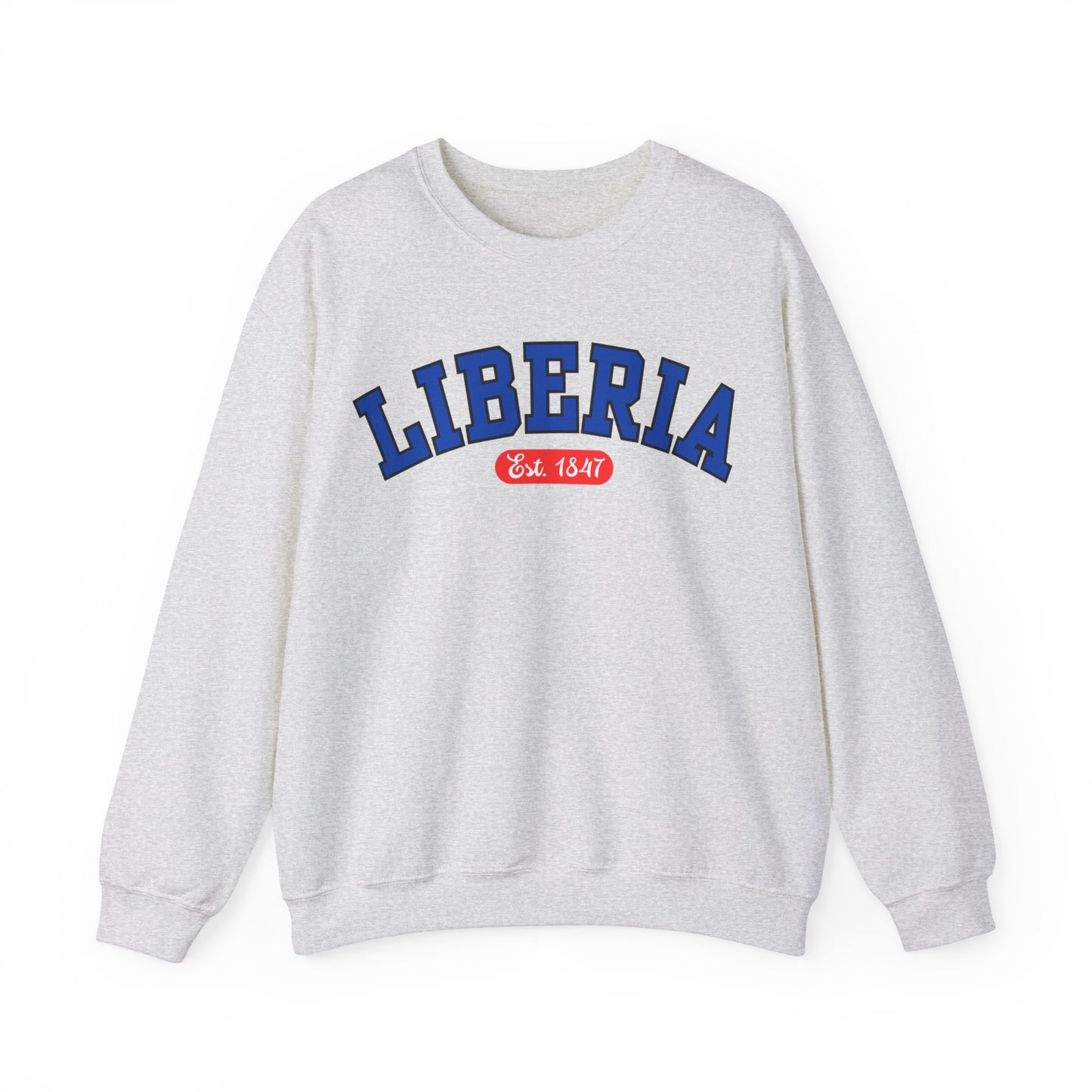 Liberia Est. 1847 - Style 03 - Unisex Heavy Blend™ Crewneck Sweatshirt