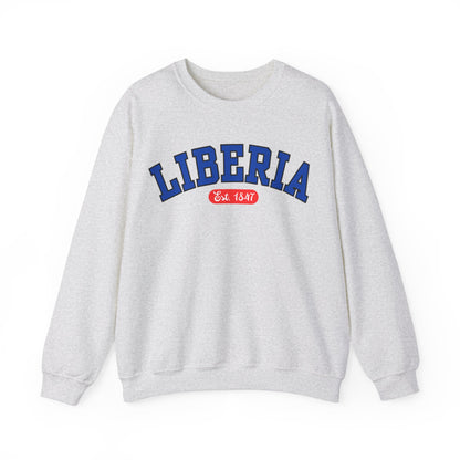 Liberia Est. 1847 - Style 03 - Unisex Heavy Blend™ Crewneck Sweatshirt