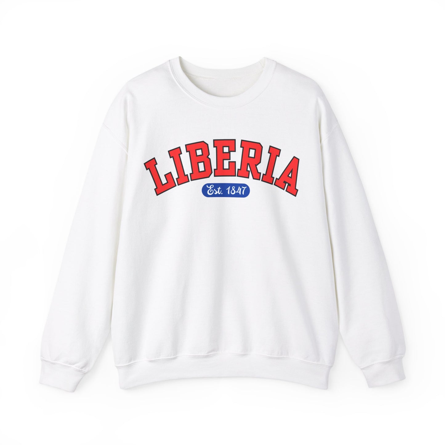 Liberia Est. 1847 - Style 04 - Unisex Heavy Blend™ Crewneck Sweatshirt