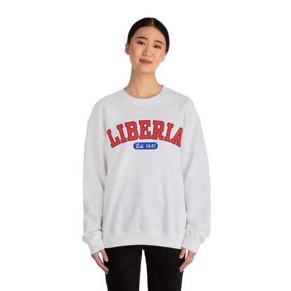 Liberia Est. 1847 - Style 04 - Unisex Heavy Blend™ Crewneck Sweatshirt