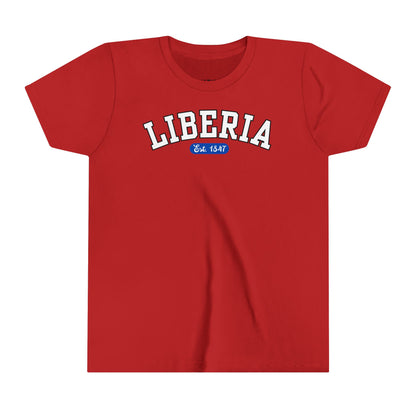 Liberia Est. 1847 - Style 01 - Youth Short Sleeve Tee