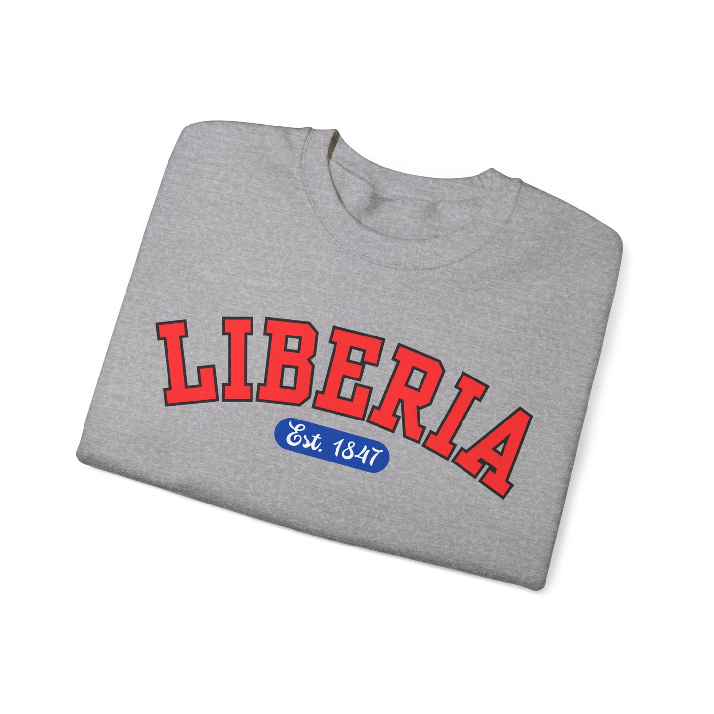 Liberia Est. 1847 - Style 04 - Unisex Heavy Blend™ Crewneck Sweatshirt