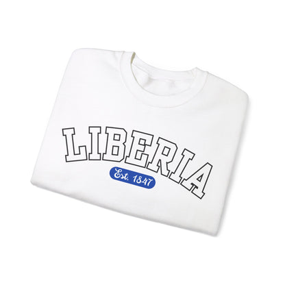 Liberia Est. 1847 - Style 01 - Unisex Heavy Blend™ Crewneck Sweatshirt