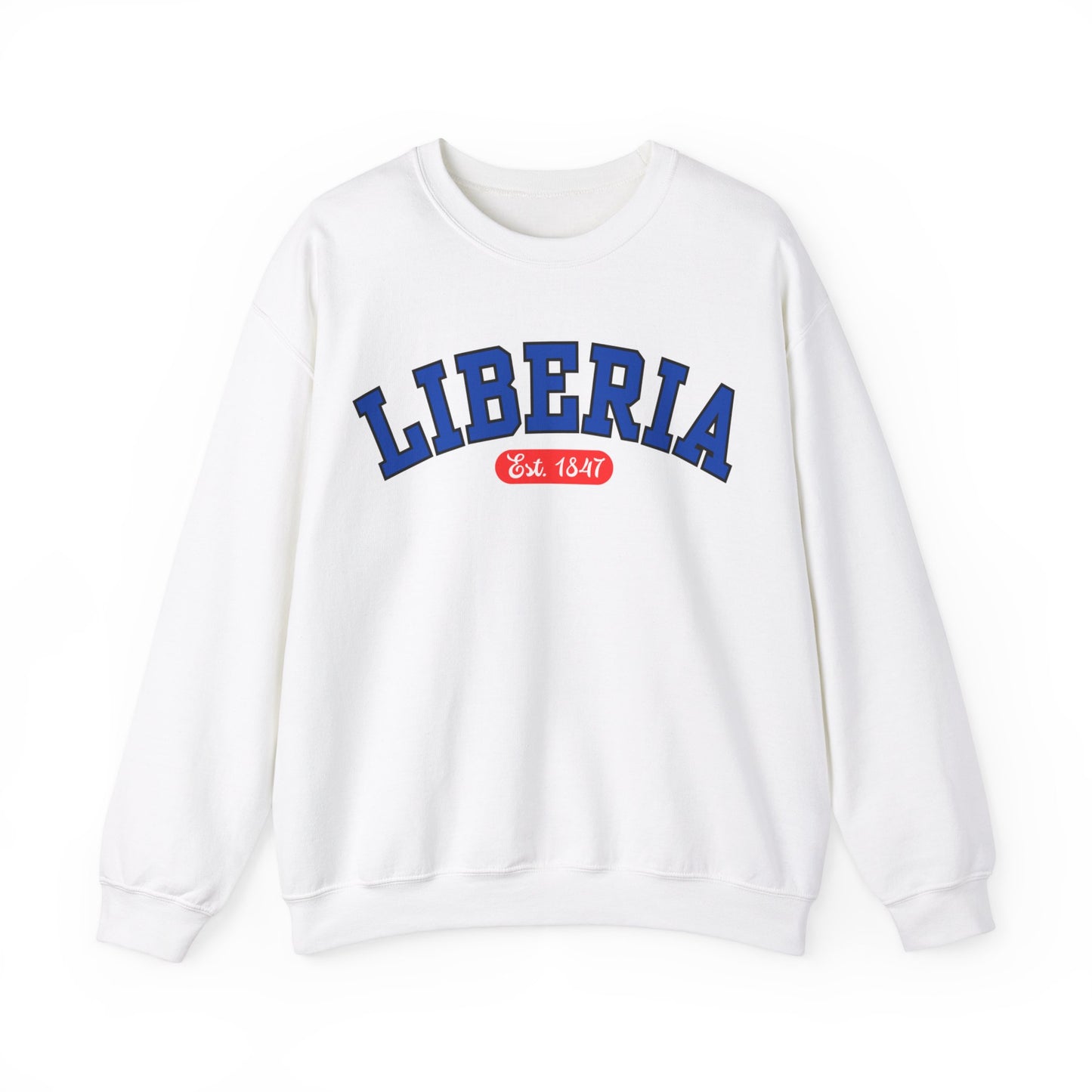 Liberia Est. 1847 - Style 03 - Unisex Heavy Blend™ Crewneck Sweatshirt