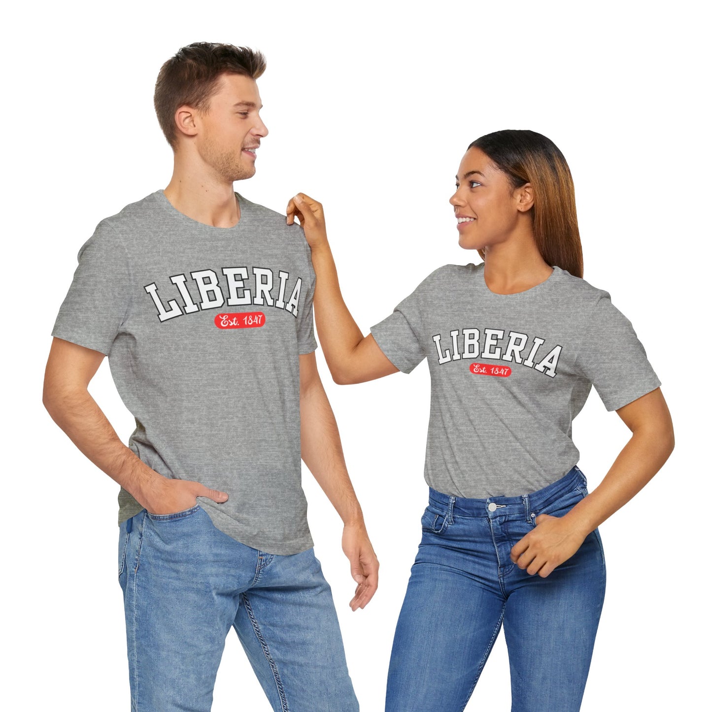 Liberia Est. 1847 - Style 02 - Unisex Jersey Short Sleeve Tee