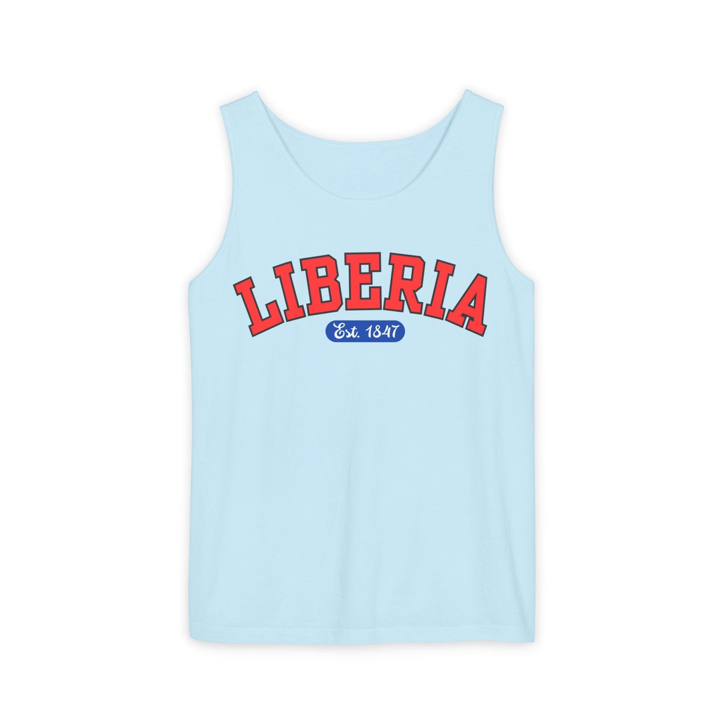 Liberia EST. 1847 - Style 04 - Unisex Garment-Dyed Tank Top