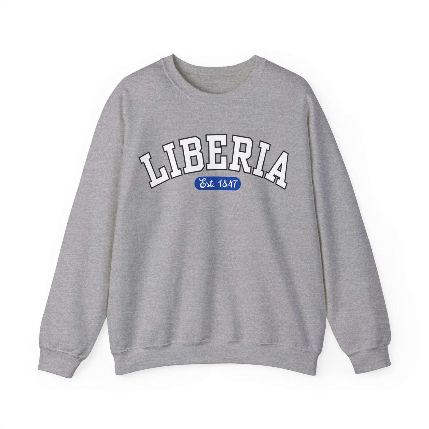 Liberia Est. 1847 - Style 01 - Unisex Heavy Blend™ Crewneck Sweatshirt