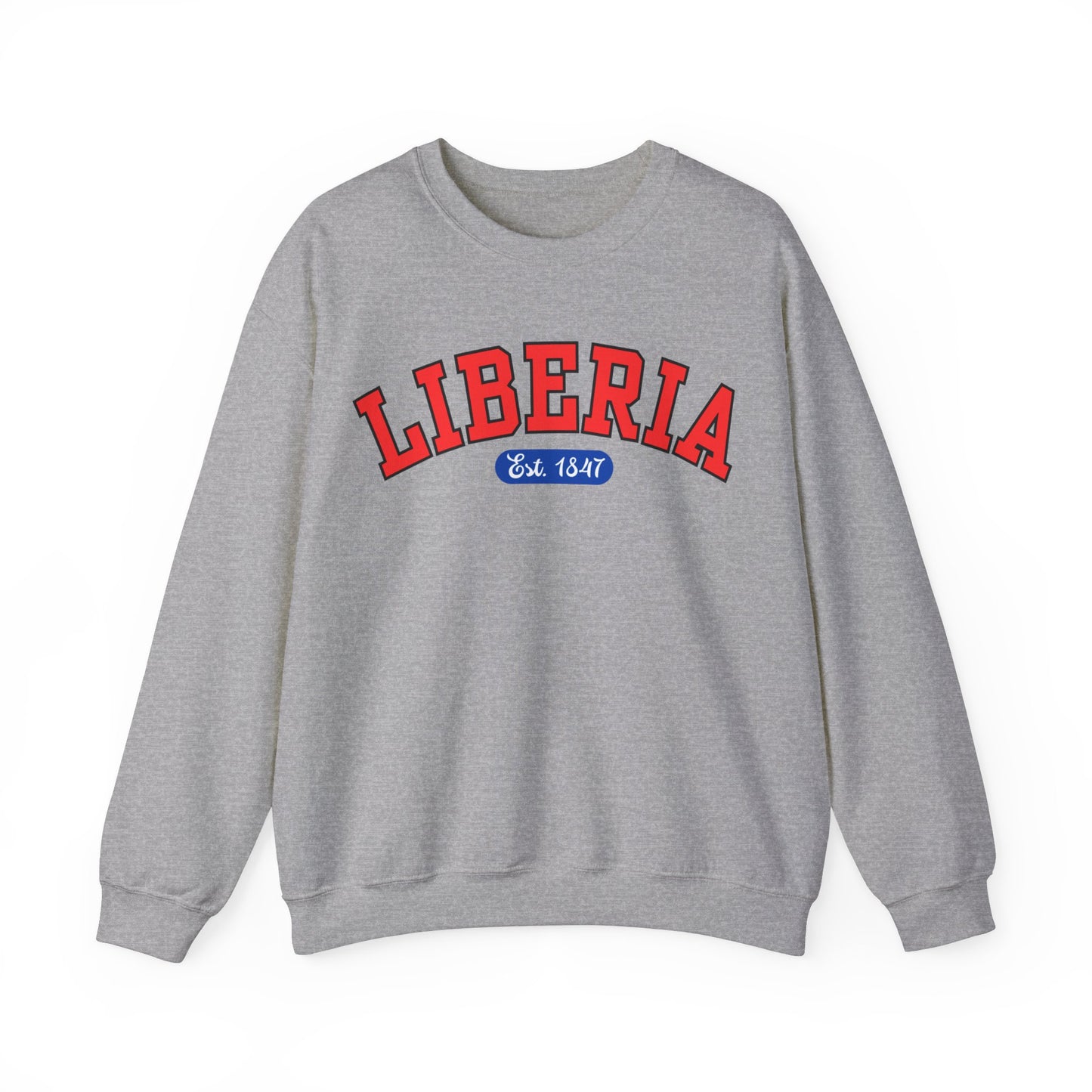 Liberia Est. 1847 - Style 04 - Unisex Heavy Blend™ Crewneck Sweatshirt