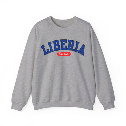 Liberia Est. 1847 - Style 03 - Unisex Heavy Blend™ Crewneck Sweatshirt