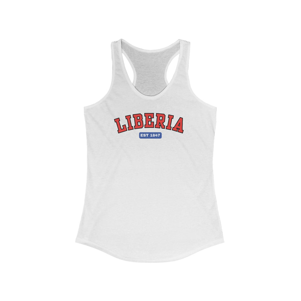 Liberia Est 1847 Women's Racerback Tank Top, Casual Summer Top, Travel Shirt, Gift for Her, Sportswear