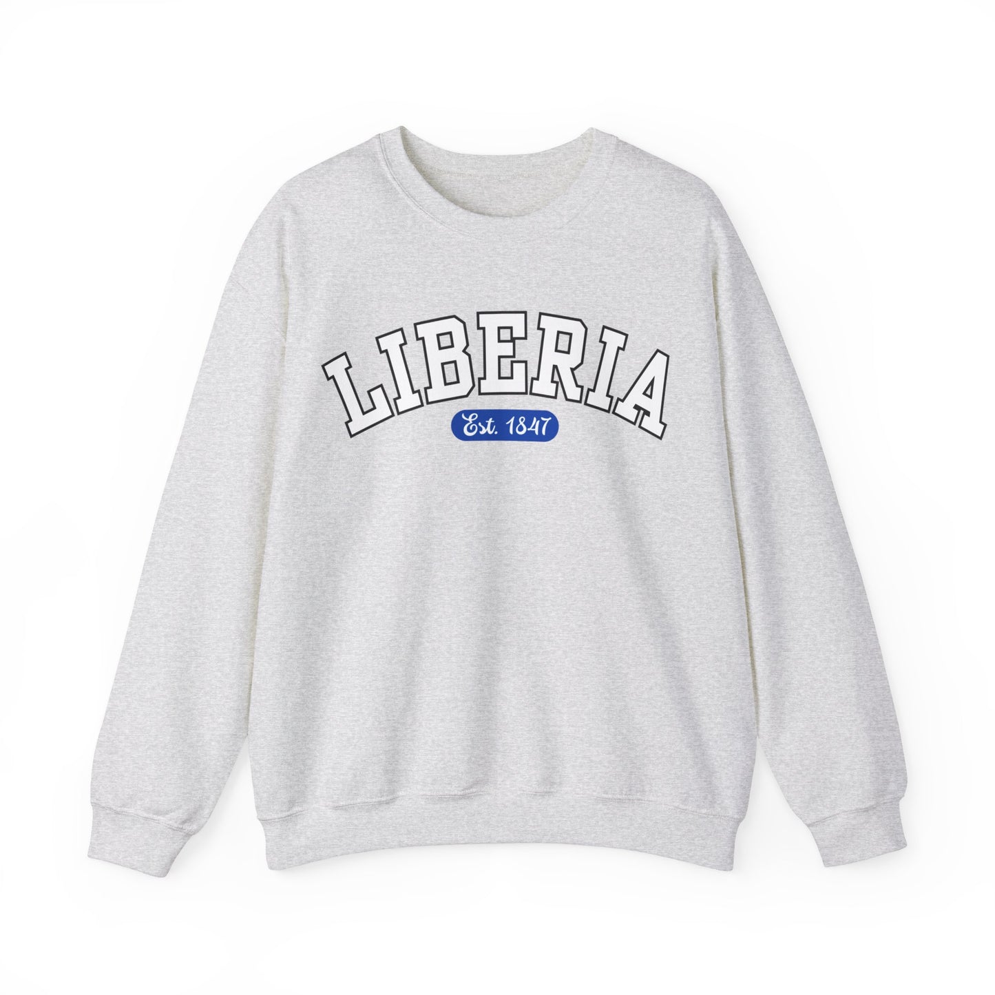 Liberia Est. 1847 - Style 01 - Unisex Heavy Blend™ Crewneck Sweatshirt