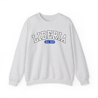 Liberia Est. 1847 - Style 01 - Unisex Heavy Blend™ Crewneck Sweatshirt