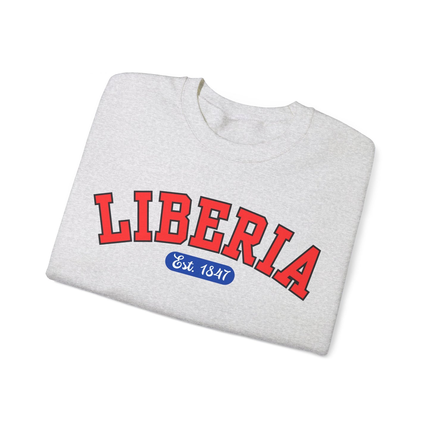 Liberia Est. 1847 - Style 04 - Unisex Heavy Blend™ Crewneck Sweatshirt