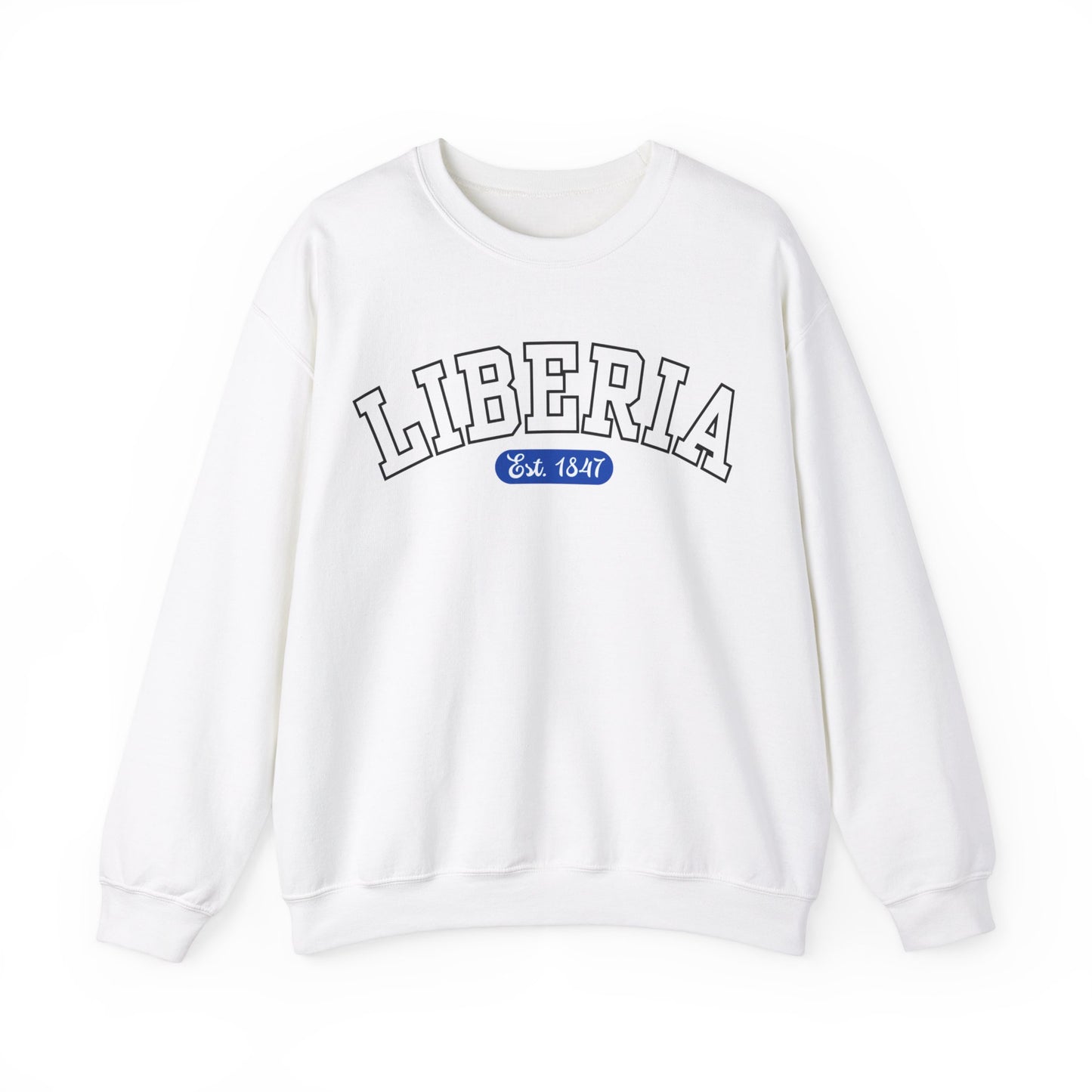 Liberia Est. 1847 - Style 01 - Unisex Heavy Blend™ Crewneck Sweatshirt