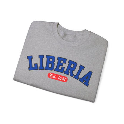 Liberia Est. 1847 - Style 03 - Unisex Heavy Blend™ Crewneck Sweatshirt