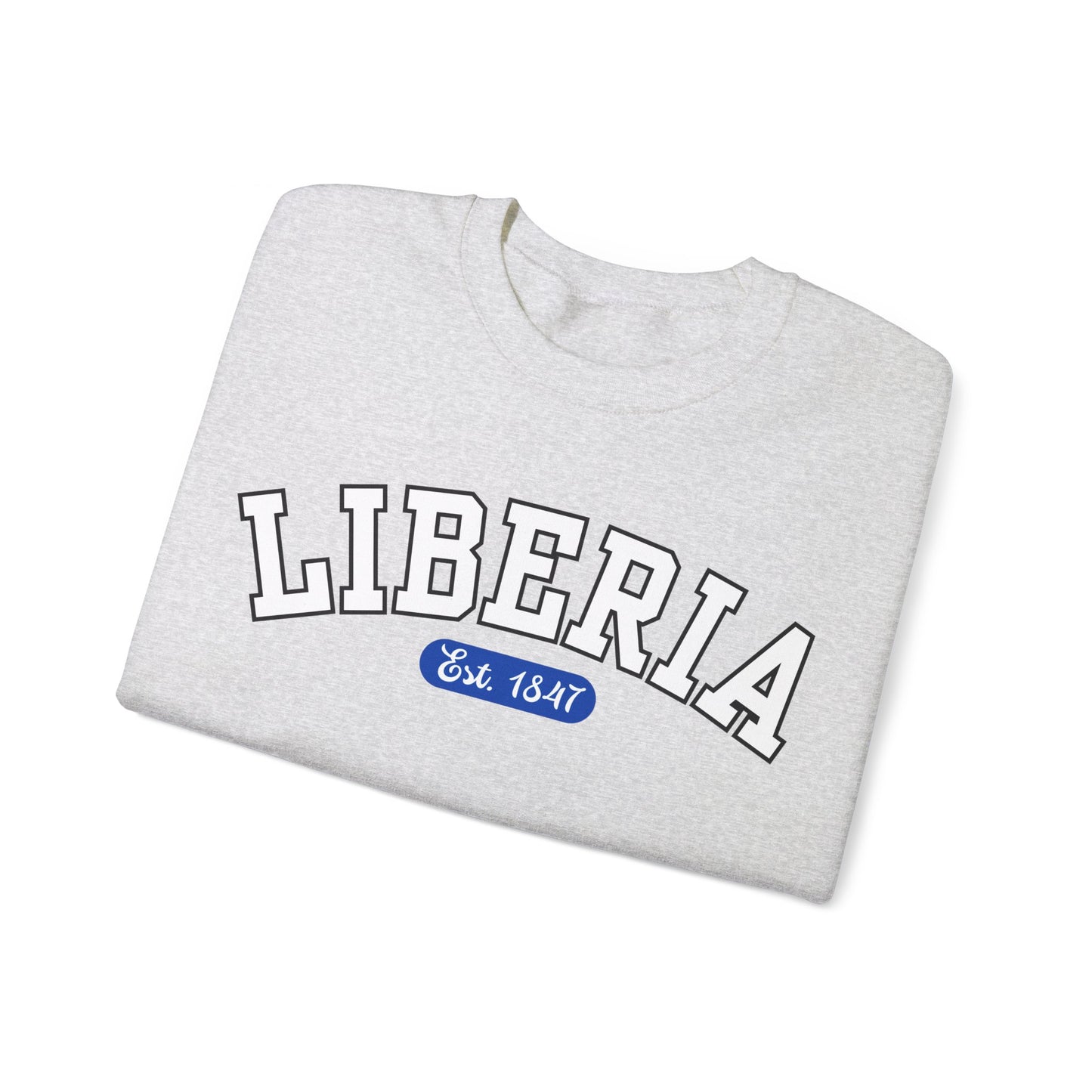 Liberia Est. 1847 - Style 01 - Unisex Heavy Blend™ Crewneck Sweatshirt