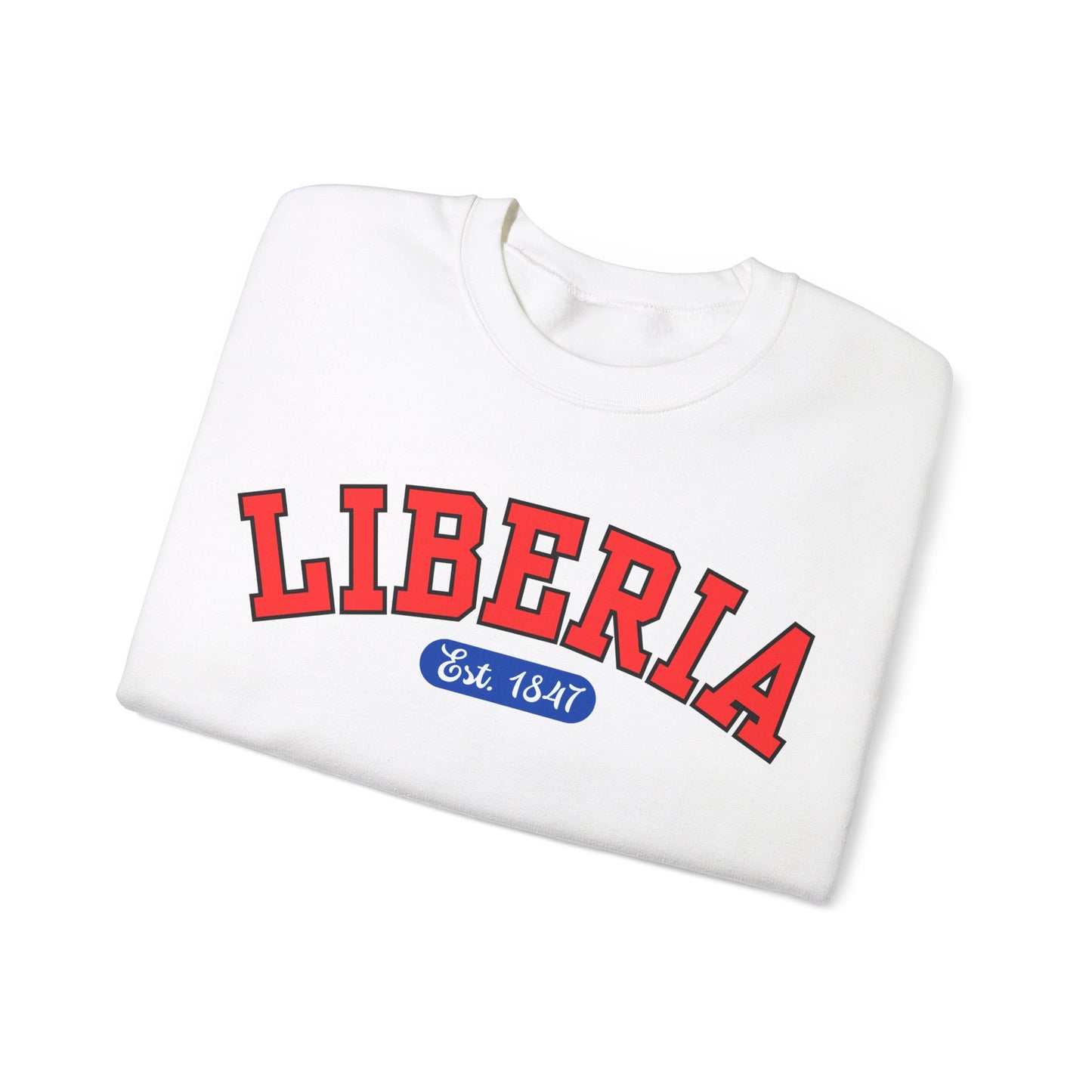 Liberia Est. 1847 - Style 04 - Unisex Heavy Blend™ Crewneck Sweatshirt