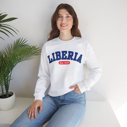 Liberia Est. 1847 - Style 03 - Unisex Heavy Blend™ Crewneck Sweatshirt