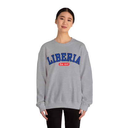 Liberia Est. 1847 - Style 03 - Unisex Heavy Blend™ Crewneck Sweatshirt